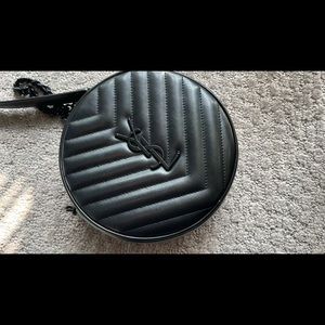 Black on Black YSL chain bag